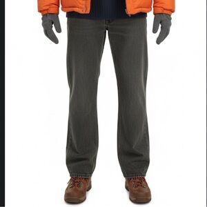 Black Brown 1826 Black Wash Whiskered Classic Fit Straight Leg Jeans Size 36X32